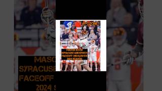 Mason Kohn Syracuse University 2024 Full Season faceoff highlights 👀 🍊 [upl. by Verbenia837]