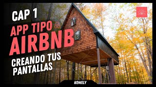 1 Pantalla principal de registro  App tipo Airbnb [upl. by Laniger78]