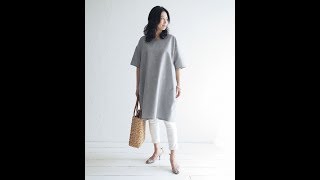 TP008 コクーンワンピース 作り方動画 型紙 how to make cocoon onepiece [upl. by Gabi58]