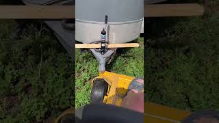 Moving trailer with zero turn mower [upl. by Ahsaeyt]