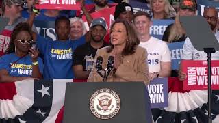 Harris campaigns in Charlotte North Carolina [upl. by Sicard]