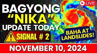 Bagyo Update Today November 10 2024  Low Pressure Area in the Philippines Today Update [upl. by Yziar437]