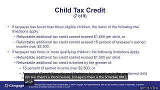 Chapter 7 Tax Credits PowerPoint Lecture [upl. by Ojoj]