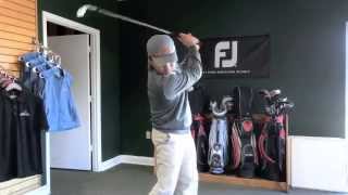 Drill for Keeping Head Down in Golf Swing [upl. by Neladgam]