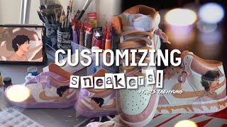 TUTORIAL HOW TO CUSTOMIZE SNEAKERS  SHOES FOR BEGINNERS [upl. by Anastasie]