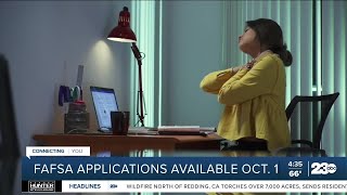 FAFSA applications available Oct 1 [upl. by Zadack889]