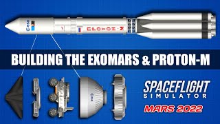 How To Build ProtonM Rocket With ExoMars Rover in Spaceflight Simulator 152 [upl. by Lu867]