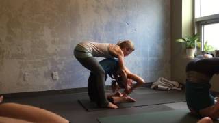 Kapotasana Adjustment with Harmony Slater [upl. by Shamma]