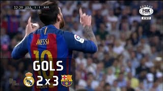 Gols  Real Madrid 2 x 3 Barcelona  La Liga 1617  Fox Sports HD [upl. by Rubin]