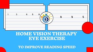 44 NEW Improve Reading Speed Number Saccades Vision Therapy Eye Exercise [upl. by Thenna]