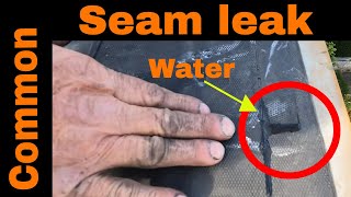 EPDM Rubber Flat Roof Seam Leak repair in 3 minutes Results are amazing Must See [upl. by Sylera150]