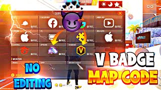 v badge craftland map code free fire😲free fire new map codemap code free fire [upl. by Dela351]