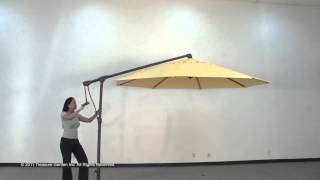 Sidemount Cantilever Outdoor Umbrella [upl. by Cotterell]