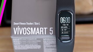 Garmin Vivosmart 5  InDepth Review amp Tutorial [upl. by Ahsilac708]