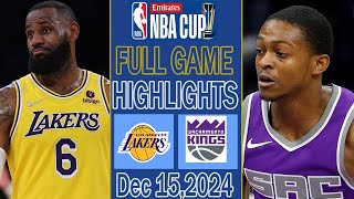 Los Angeles Lakers VS Sacramento Kings Full Game Highlights Dec 172024  NBA Highlights Today [upl. by Enelrahs]