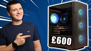 Building A BEAST £600 Gaming PC in 2024  Ryzen 5 RX 6600 [upl. by Marline]