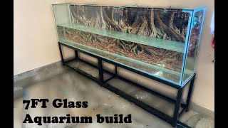 7 Ft Glass Aquarium build हिन्दी [upl. by Pollack520]