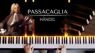 Passacaglia Händel  piano sheets for beginners  intermediate [upl. by Kial184]