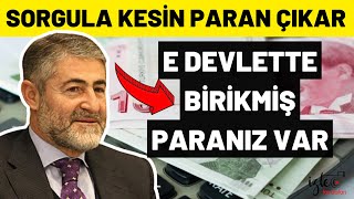 E DEVLETTE BİRİKMİŞ PARANIZ VAR SORGULA AL PARANI [upl. by Proudlove25]