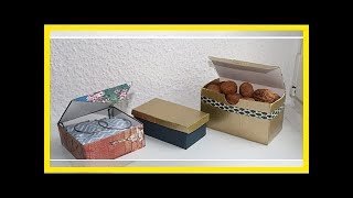 Schachteln basteln Eine Anleitung für einfach schöne Geschenkverpackung [upl. by Gladdie658]