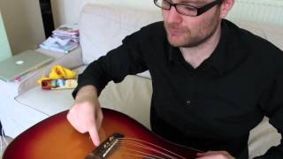 How to Restring an Acoustic Guitar Epiphone Hummingbird [upl. by Lorou]