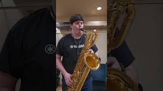 Having some fun with the bari  saxophone sax [upl. by Jonathon337]