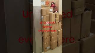 What has happened to JoAnn Fabric and Crafts Unopened boxes everywherejoannfabric joanns retail [upl. by Otter]