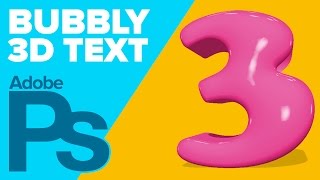 How to Create 3D Bubbly Text in Photoshop CS6 Extended [upl. by Rockel900]