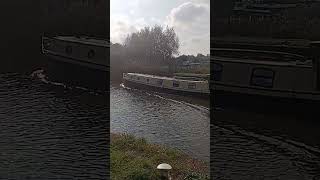 Widebeam boat on river weaver [upl. by Omlesna]