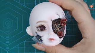 DIY  BJD Faceups stoties  Repainting Dolls  Doll Makeup  L75 [upl. by Kosel30]