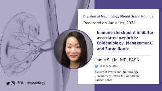 Immune Checkpoint InhibitorAssociated Nephritis ft Jamie S Lin MD FASN [upl. by Aztinay]