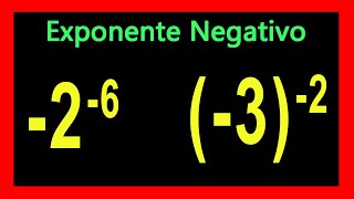 ✅👉 Base negativa y Exponente Negativo [upl. by Oloapnaig]