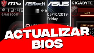 ¿Cómo actualizar BIOS ASROCK ASUS GIGABYTE MSI etc [upl. by Kenleigh61]