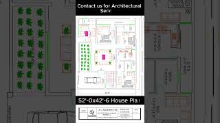 Open Living 3BHK Layout for 52x426 [upl. by Hgielime]