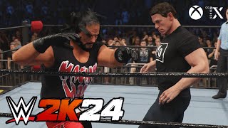 WWE 2K24 WCW Nitro  Macho Man Randy Savage vs NWO John Cena Ai Full Match [upl. by Ahsiatal]