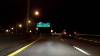 Interstate 190 Exits 16 to 9 southbound Night [upl. by Anirod]