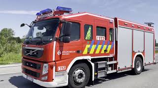 Brandweer Ieper A449 aankomst bij brand te Poperinge [upl. by Einwat110]