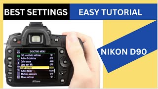 Nikon D90 Easy Tutorial amp Best Settings For Photos amp Video Hindi  Urdu [upl. by Gonyea760]