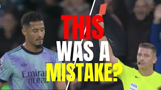 Why William Saliba Will Only Miss One Game After Red Card vs Bournemouth [upl. by Redmond]