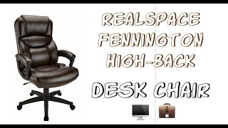 RealSpace  Fennington Office Chair  Put together  Unboxing [upl. by Yaj]