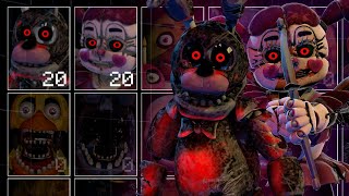 BlackHeart Bonnie and Heartsick Baby broken into UCN FNaF AR UCN Mods [upl. by Atsok]