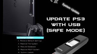 How to Update PS3 with USB Safe Mode [upl. by Eittak]