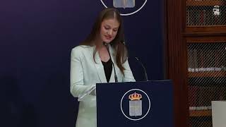 Palabras de la Princesa de Asturias en la entrega de la Medalla de Asturias [upl. by Alioz]