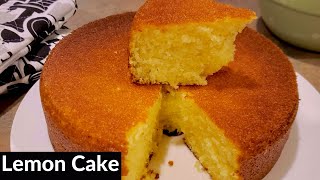 How to Make Fluffy LEMON CAKE  Homemade  Bake with Me [upl. by Llenel]