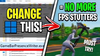 How To Fix FPS STUTTERS In Fortnite Chapter 4 Change This Windows Setting [upl. by Eiramannod]