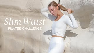 5 MIN WAIST SLIMMING PILATES  7 Day Pilates Challenge  Workout 6 [upl. by Aihsinat]