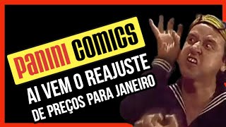 REAJUSTE DE PREÇOS PANINI COMICS PARA JANEIRO [upl. by Alleunamme]