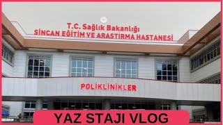 YAZ STAJIMIN İLK GÜNÜ VLOG ebelik hemşirelik [upl. by Irvin]