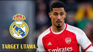 William Saliba jadi target Real Madrid  kabar terbaru Manchester United dan real madrid [upl. by Bethina]