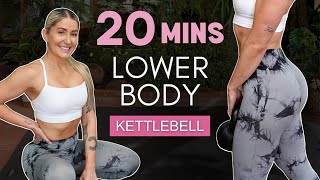 20 Min LOWER BODY Kettlebell Supersets  Strength Workout NO REPEATS [upl. by Clarie551]